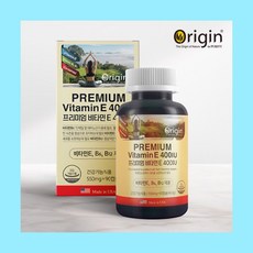 미국산 오리진 프리미엄 비타민E 영양제 400IU 활력비타민 3개월분 90캡슐