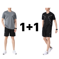 픽앤조이 1+1 남자 얼음 쿨 메쉬 반팔 반바지 셋업