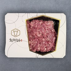 황제한우 1++등급 한우 등심 국거리 (냉장), 1개, 250g