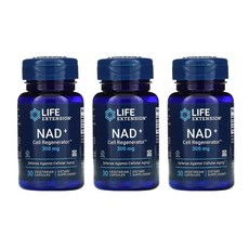 3개 라이프익스텐션 NAD+ 세포 Regenerator 300 mg 베지 캡슐 30 정 3개월분 니코틴아마이드리보사이드, 30개