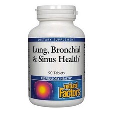 Natural Factors Lung Bronchial & Sinus Health 네추럴팩터스 폐 기관지 부비강 헬스 90정 1개