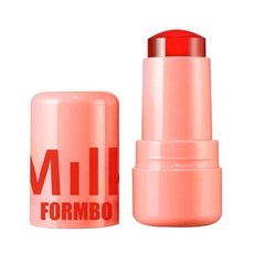 립틴트 립타투 냉각수 젤리 틴트 3pcs 밀크 | 블러쉬 스틱 립스테인 시어 립 치크스테인 다회용 치크 앤 립글로스 메이크업 페이스, 01 brust Pik, 1 Count (Pack of 1)