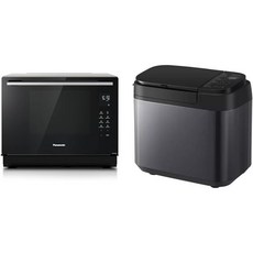 Panasonic CF87 속도 컨벡션 오븐 그릴 평판 31L 2단계 조리 Genius 센서 및 YR2540 전자동 제빵기 이스트 너트 디스펜서 포함 수동 설정, Oven + YR2540 Fully Automatic