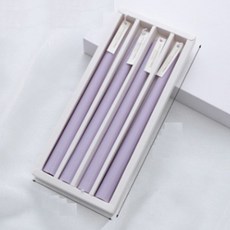 없음 모던 테이퍼초 4색 패키지 7color 긴초 막대초 양초, 다크 핑크