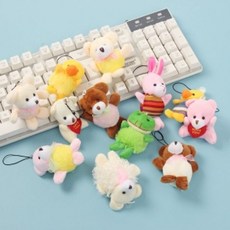 꼬맹이동물휴대폰고리봉제인형키링, 1, 본상품선택