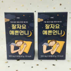 [3+1]HWC 잘자요 예쁜언니 수면다이어트 500mg x 60정, 2개, 30g