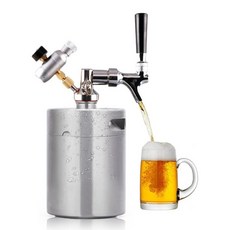 이퍼피 야외용 시원하게 보관하고 따라먹는 맥주거품기, 1개, 2L+조절 불가 수도꼭지