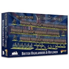 Warlord Black Powder Epic Battles: The Waterloo Campaign British Highlanders & Rifelmen 테이블 탑 미니어처, Warlord Black Powder Epic Batt