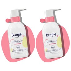 Bunjie 번지 베이지 아기 모이스처 수분 바디로션 250mlx2개 Baby Moisture Lotion, 1개, 250ml