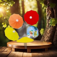 우산모양 컵마커 6p 파티 와인잔 음료컵 칵테일장식, 기본1, 1개
