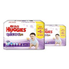 하기스 NEW 맥스드라이 팬티형 기저귀 남아용, 3단계, 128매