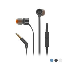 [AJH_1458540] (옵션 : 색상-화이트) JBL T110 이어폰 색상선택 버튼이어폰 멀티이어폰 이어헤드셋 PC이어폰 마이크이어폰, 색상-화이트