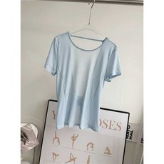 발레커버업 요가 티셔츠 꼬임 반팔 필라테스 크롭