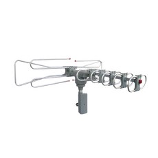 STKHDTV 옥외 증폭 안테나 HD TV 리모트 360도 UHF / VHF / FM 150 마일, 단일상품