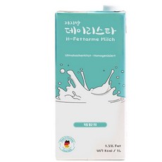 데이리스타 밀쉬 멸균우유 유지방1.5%, 1L, 8개