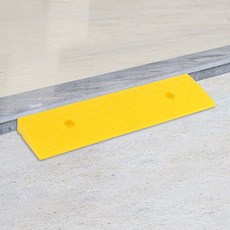 PE 강화플라스틱 소재 계단 문턱 휠체어 진입판(50x13x3cm) (옐로우), 단품, 1개
