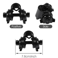 자전거 시트 변환 클램프 22.2mm 자전거 안장 마운트 나사 커넥터 MTB 액세서리 자전거 시트 어댑터 표준 레일 안장, 안장 클램프, 1개