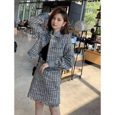 아내의 맛 언니네 쌀롱 민먼데이 트위드 투피스 원피스 v6a116