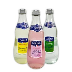 천연 과즙 로리나 스파클링 에이드 핑크 레모네이드 모히또 3종세트, 330ml