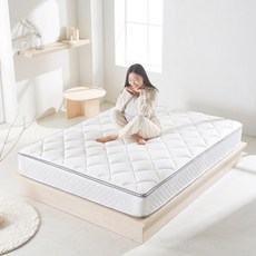 [즉시할인2만원+협탁 무료증정] 마인 투웨이 본넬 매트리스 퀸 (Q), 퀸+로이협탁(화이트)