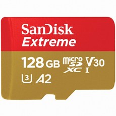 샌디스크 Extreme microSD Class10 UHS-I U3, 128GB