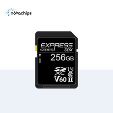 노바칩스 V60 SDX 256GB Express 메모리카드 SDXC UHS II SD Card, 노바칩스 V60 256GB