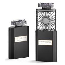 소형 손풍기 향수 여성용 핸드 미니 핑크 선풍기 USB 충전식 초소형 개인 휴대용, Black, 1개