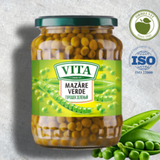 Vita натуральный зеленый горошек без глютена в банке 690 г, 1 шт.