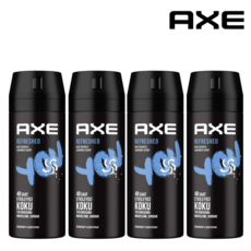 AXE 바디 스프레이 데오드란트 리프레쉬 150ml 4개