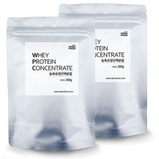 다누푸드 농축 유청단백질 분말 가루, 2개, 300g
