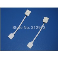 RGB 4핀 커넥터-10mm 커넥터 납땜 5050 smd led 스트립 10mm 용 케이블, 한개옵션0
