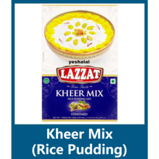 Yes!Global [Indian Food&Halal Food] (Lazzat) Kheer Mix Rice Pudding Mix - [인도식품&할랄식품] 키르 라이스푸딩, 1팩, 155g