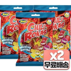 JOVY 멕시코 칠리 캔디 믹스 칠리 로카 캔디, 144g, 6개