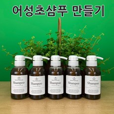 [더위치]어성초 샴푸만들기 키트 250ml 5개 한방샴푸