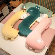  L자형 바디필로우 편안한 새우잠 숙면 베개 친구 선물, [07] 악어풍한면 플러시면 스 실크, [03] 1.45미터독립 라이너 분리 및 세척 가능 