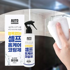 오토가디언 얼룩없는 홈케어 코팅제 250ml 거울 유리 싱크대 타일 차량 등 고광택 효과, 1개