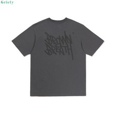 BROWNBREATH TAG TEE - CHARCOAL