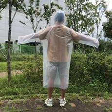 UZM 1회용 포켓 비옷 일회용우의 일회용우비, 1개