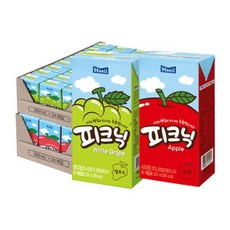 매일유업 피크닉 사과 200ml 24팩 + 피크닉 청포도 200ml 24팩, 1세트