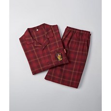 스파오 SPAO 해리포터 호그와트 기숙사 플란넬 파자마(BURGUNDY)_SPPPE4TU03 매장정품 176528