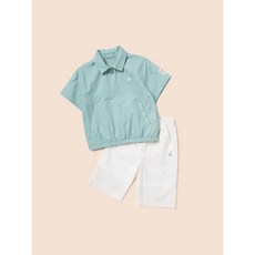 빈폴 BEANPOLE KIDS 립스탑 반집업 상하 세트 카키 BI4465U02H