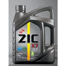 ZIC X7 5W30 4L 가솔린 LPG 엔진오일, X7 5W30 가솔린 LPG 4L, 본상품선택, 1개