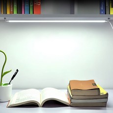 대길아이템 LED독서실 스탠드 모음 간접조명 주방 싱크대 작업등 벙커 침대 자석 학습용, LED바조명 52cm버튼(3color10단계)