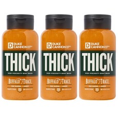 Duke Cannon Thick Body Wash Buffalo Trace 미국 듀크 캐논 바디 워시 클렌저 버팔로 트레이스 오크 배럴 앰버 500ml 3통, 3개