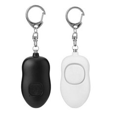 여성용 퍼스널 알람 140dB Loud Emergency 사이렌 Sos LED Strobe Light가 포함된 Self Defense 키체인 충전식 안전 2팩