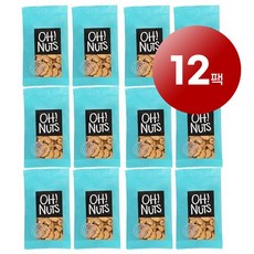 Oh! Nuts 로스트 솔티드 캐슈 넛츠 스낵 43g 12개