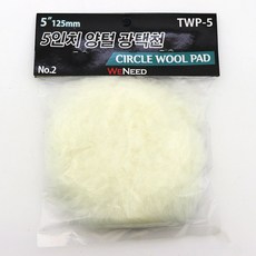 위니드 5인치 양털 광택천 양모 샌더 찍찍이 TWP-5, 단품