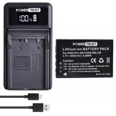 KLIC5001 DBL50 배터리 및 충전기 코닥 KLIC5001P850 Z760 DX7590 DX7630 산요 DBL50DMXFH1 FH11 HD1000 HD2000 카메라용