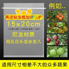 과일 야채 보호망 새 곤충 방지 반복사용 봉투 망 딸기 포도 사과 복숭아 형태보존 보호, J 15x20cm / 50 개