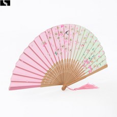 벚꽃 대나무 부채 사은품 기념품 판촉용 전통 접부채, 상세 참조